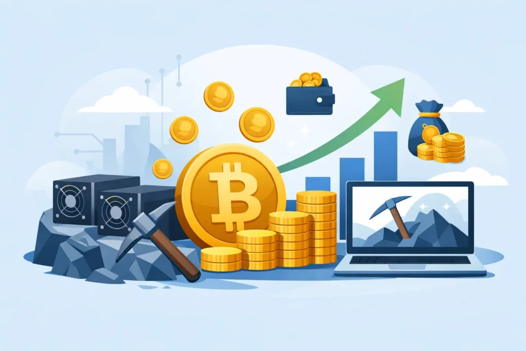 How Does Bitcoin Mining Generate Income?