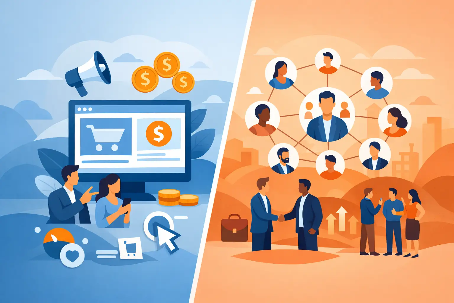 Affiliate Marketing vs Network Marketing
