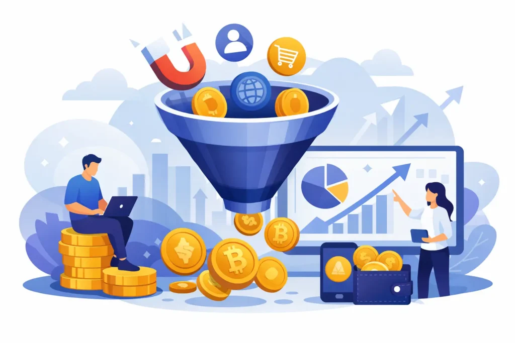 How Affiliate Crypto Funnels Work for Beginners