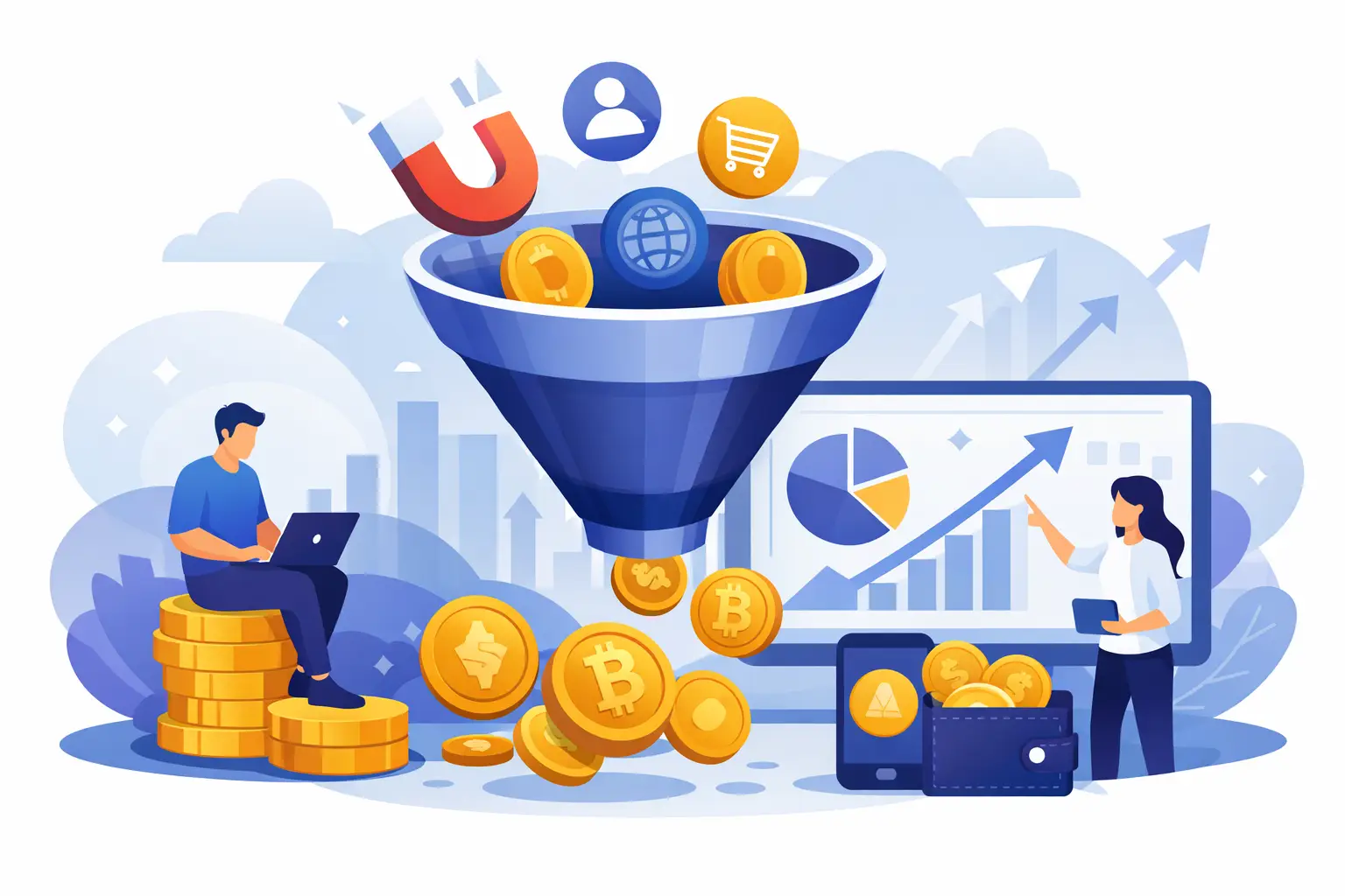 How Affiliate Crypto Funnels Work for Beginners